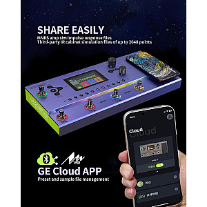 Mooer GE200 Pro Li Amp Modeling & Multi Effects Processor with Built In Rechargeable Battery